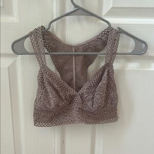 American Eagle Outfitters Brown Bra with Racerback